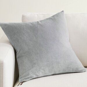 Pottery Barn Everywhere Velvet Pillow x 2  - Cloud Blue